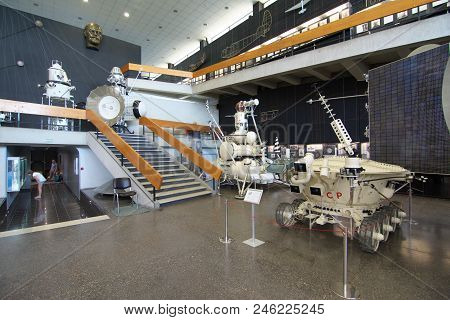 Kaluga, Russia - July 13, 2014: Interior Of The Cosmonautics Museum In The City Of Kaluga