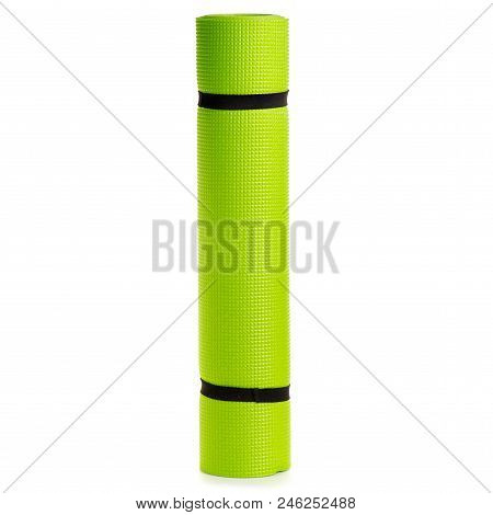 Karemat Sport Tourist On White Background Isolation
