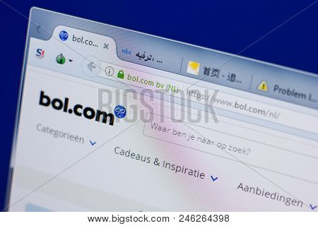 Ryazan, Russia - June 17, 2018: Homepage Of Bol Website On The Display Of Pc, Url - Bol.com