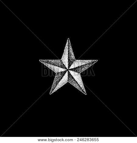 Hand Drawn Star Shape Illustration.