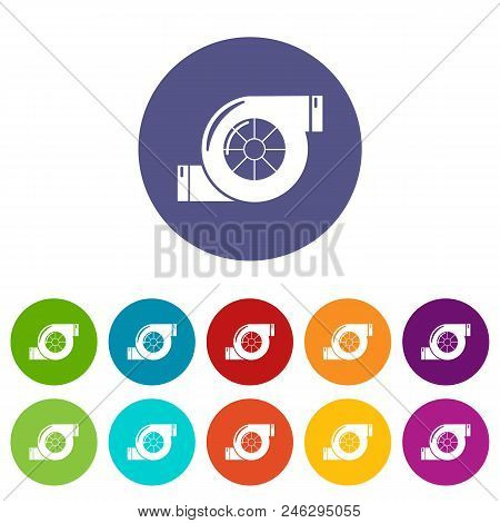 Air Filter Icons Color Set Vector For Any Web Design On White Background