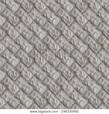 Abstract Seamless Pattern For Designers With Concrete Causeway Road From Ciment