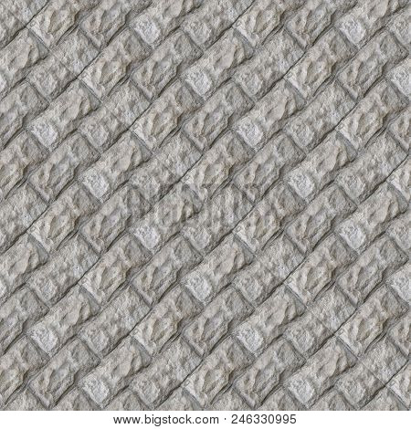 Abstract Seamless Pattern For Designers With Concrete Causeway Road From Ciment