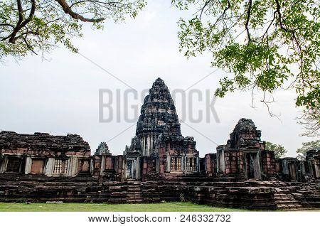 Stone Castle Of Phimai History Park, Thailand.