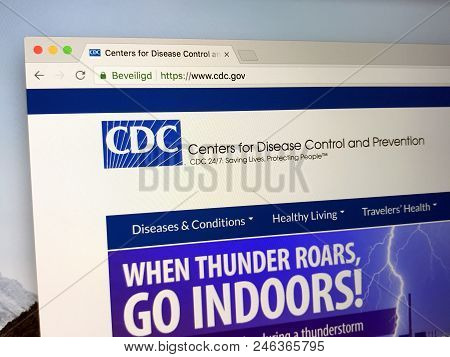 Amsterdam, The Netherlands - June 21, 2018: Website Of The Centers For Disease Control And Preventio