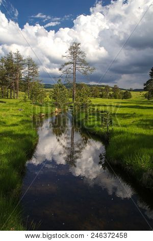 Crni Rzav River In Zatibor Mountain In Serbia