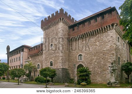 The Cybo Malaspina Castle In Carrara, Home Of The Academy Of Fine Arts