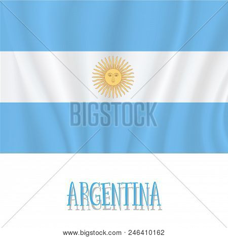 9 July, Argentina Independence Day Background In National Flag Color Theme. Independence Day In Arge