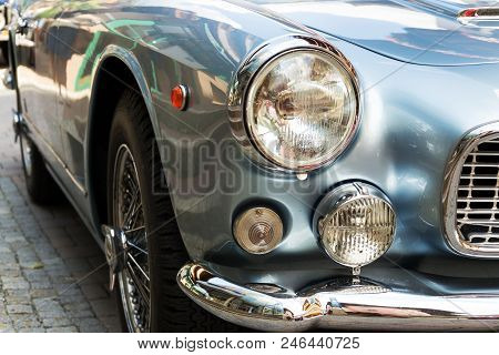 Saalbach-hinterglemm, Austria - June 21 2018: Maserati 3500 Gt Oldsmobile Vintage Veteran Car Prepar