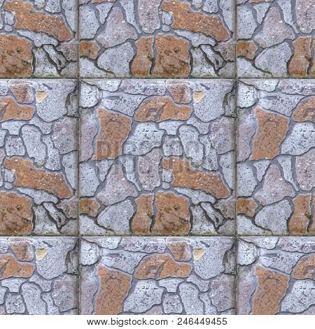Seamless Photo Texture Of Pavement Tile From Natural Stone