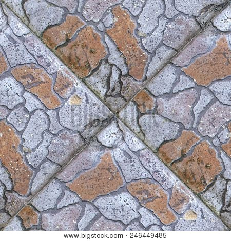 Seamless Photo Texture Of Pavement Tile From Natural Stone