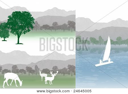 Berge-Landschaften