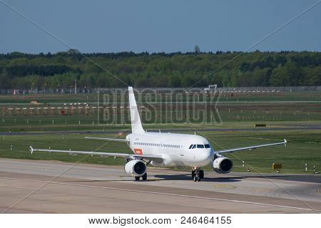Berlin Germany - April 21. 2018: Easyjet Airbus A320 At Berlin Tegel Airport