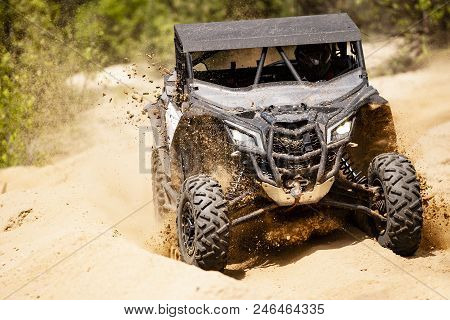 Ssv Vehicles In The Action On Sunny Day