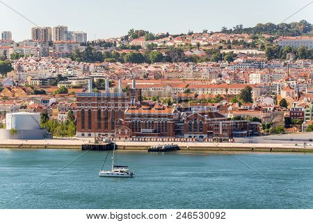 Lisbon, Portugal - May 19, 2017: View Of The 19th Century Power Plant Turned Into Electricity Museum