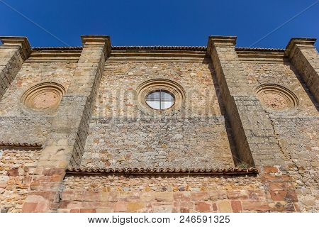 Facade Of The San Juan Bautista Church In Atienza, Spain