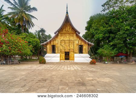Wat Xieng Thong (golden City Temple) In Luang Prabang, Laos. Xieng Thong Temple Is One Of The Most I