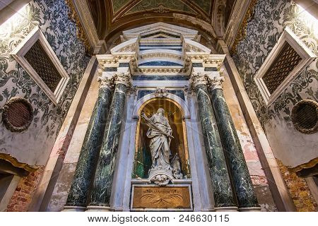 Interiors Of Chiesa I Gesuiti, Venice, Italy