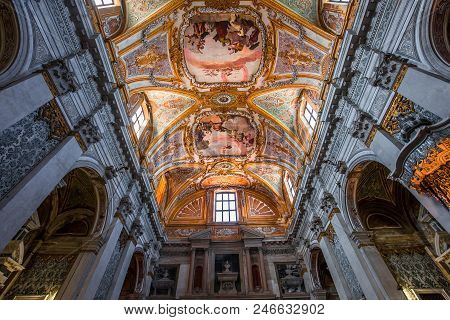 Interiors Of Chiesa I Gesuiti, Venice, Italy