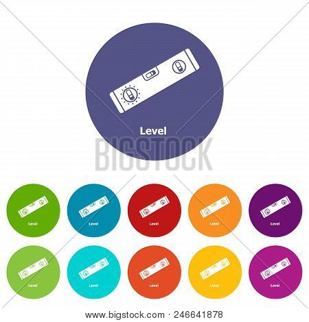 Level Icons Color Set Vector For Any Web Design On White Background