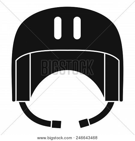 Canoe Helmet Icon. Simple Illustration Of Canoe Helmet Vector Icon For Web Design Isolated On White 