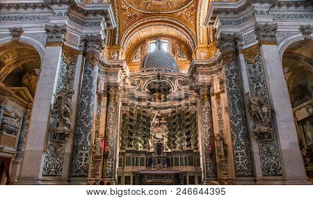 Interiors Of Chiesa I Gesuiti, Venice, Italy