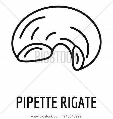 Pipette Rigate Icon. Outline Pipette Rigate Vector Icon For Web Design Isolated On White Background