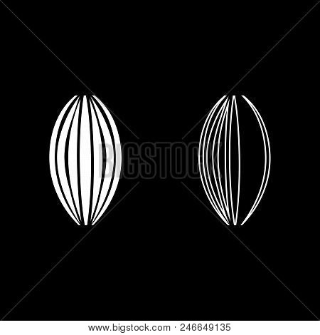 Digestive System Icon Set White Color Vector Illustration Flat Style Simple Image