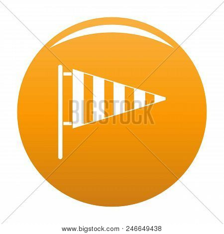 Meteorology Windsock Icon. Simple Illustration Of Meteorology Windsock Vector Icon For Any Design Or