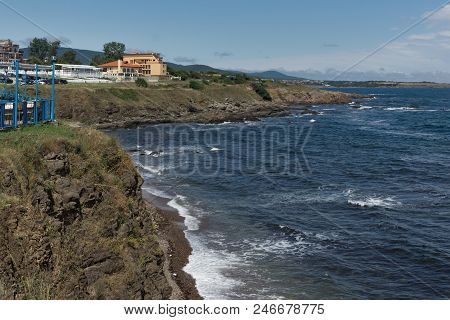 Ahtopol, Bulgaria - June 30, 2013: Panorama Of Coastline Of Town Of Ahtopol,  Burgas Region, Bulgari