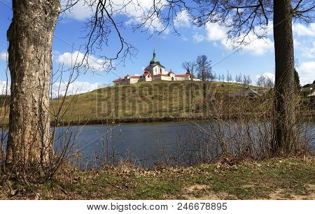 The Pilgrimage Church On Zelena Hora In Czech Republic, Unesco World Heritage