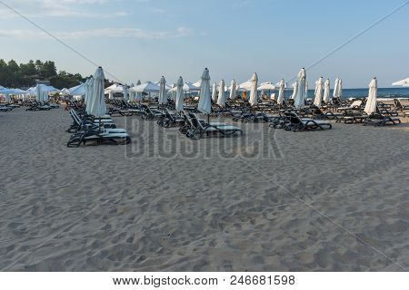 Lozenets, Bulgaria - July 2, 2013: Panorama Of Oasis Beach Near Village Of Lozenets, Burgas Region, 