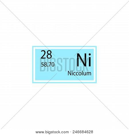 Periodic Table Element Niccolum Icon. Element Of Chemical Sign Icon. Premium Quality Graphic Design 