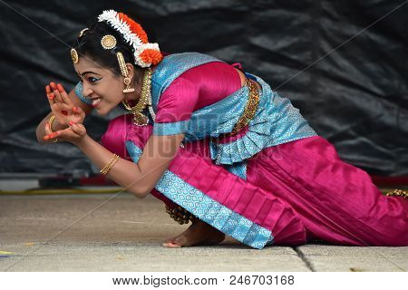 Bloomington, Illinois - Usa - Jun 24,2018 - Ratha Yatra Festival Classical Performance