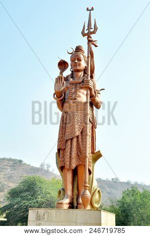 Big Statue Of India's God Shiva ,india