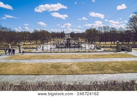 Oslo, Vigeland Park, 2013. Spring In Oslo, Norvegia. View Strets, Nature In Oslo.