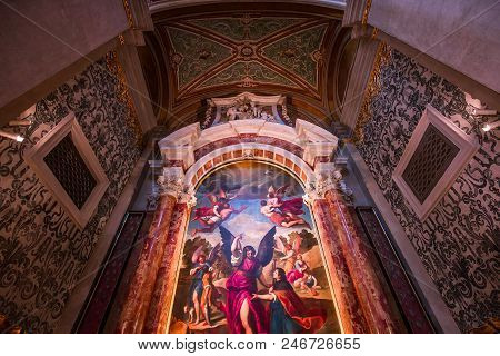 Interiors Of Chiesa I Gesuiti, Venice, Italy