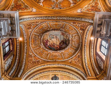 Interiors Of Chiesa I Gesuiti, Venice, Italy
