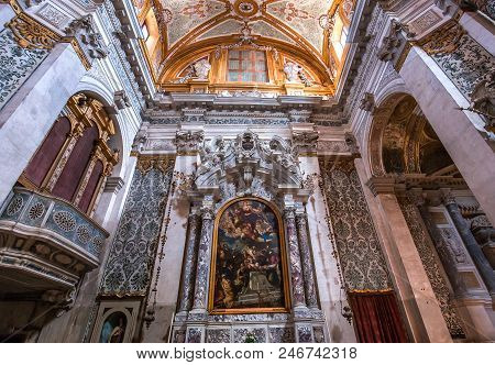 Interiors Of Chiesa I Gesuiti, Venice, Italy