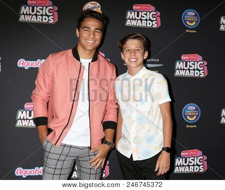 LOS ANGELES - JUN 22:  CB30, Christian Clementi, Brody Clementi at the 2018 Radio Disney Music Awards at the Loews Hotel on June 22, 2018 in Los Angeles, CA