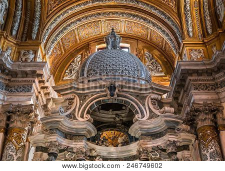 Interiors Of Chiesa I Gesuiti, Venice, Italy