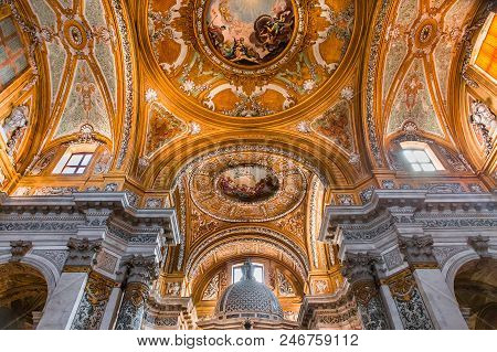 Interiors Of Chiesa I Gesuiti, Venice, Italy
