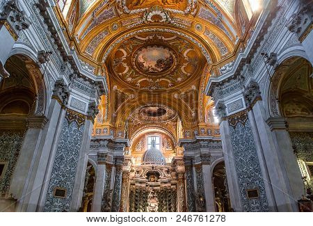 Interiors Of Chiesa I Gesuiti, Venice, Italy