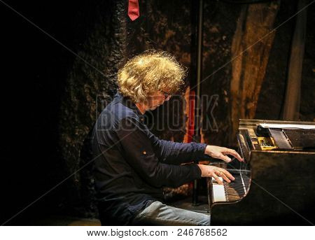 Cracow, Poland - June 24, 2018: Terry, Mencel, Herman Performs Live At The Summer Jazz Festival In K