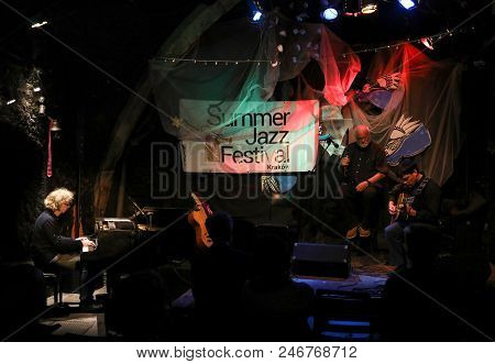 Cracow, Poland - June 24, 2018: Terry, Mencel, Herman Performs Live At The Summer Jazz Festival In K