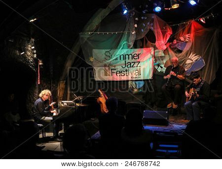Cracow, Poland - June 24, 2018: Terry, Mencel, Herman Performs Live At The Summer Jazz Festival In K