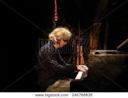 Cracow, Poland - June 24, 2018: Terry, Mencel, Herman Performs Live At The Summer Jazz Festival In K