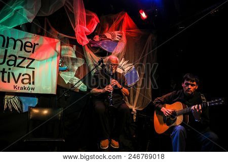 Cracow, Poland - June 24, 2018: Terry, Mencel, Herman Performs Live At The Summer Jazz Festival In K