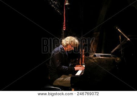 Cracow, Poland - June 24, 2018: Terry, Mencel, Herman Performs Live At The Summer Jazz Festival In K