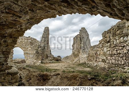 Castle Ruin - Cachticky Hrad At Slovakia